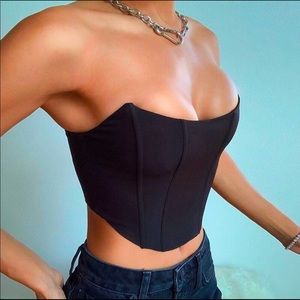 Satin Strapless Corset